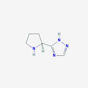 molecular formula C6H10N4 B3281347 (S)-5-(Pyrrolidin-2-yl)-1H-1,2,4-triazole CAS No. 732979-37-2