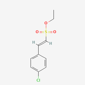 molecular formula C10H11ClO3S B3281351 (E)-Ethyl 2-(4-chlorophenyl)ethenesulfonate CAS No. 73300-79-5