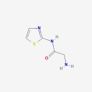 molecular formula C5H7N3OS B3281397 2-amino-N-(1,3-thiazol-2-yl)acetamide CAS No. 73326-19-9