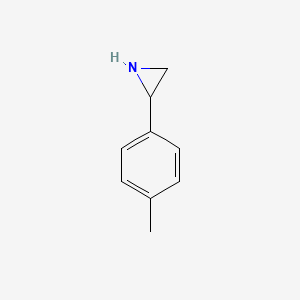 molecular formula C9H11N B3281439 2-(4-甲基苯基)氮丙啶 CAS No. 73475-24-8