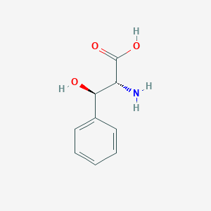 molecular formula C9H11NO3 B3281464 (2R,3R)-2-amino-3-hydroxy-3-phenylpropanoic acid CAS No. 7352-06-9