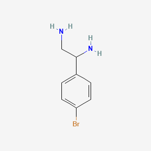 molecular formula C8H11BrN2 B3281466 1-(4-Bromophenyl)-ethane-1,2-diamine CAS No. 735208-91-0