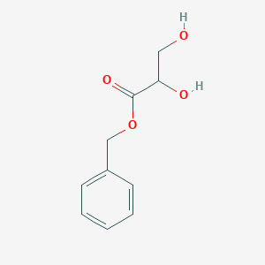 molecular formula C10H12O4 B3281488 Benzyl 2,3-dihydroxypropanoate CAS No. 73573-57-6