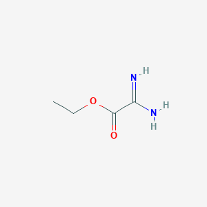 molecular formula C4H8N2O2 B3281495 Ethyl 2-amino-2-iminoacetate CAS No. 736090-04-3