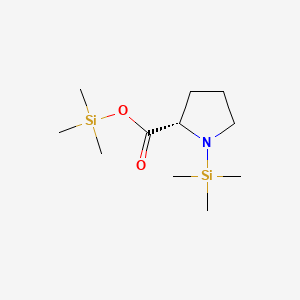 molecular formula C11H25NO2Si2 B3281510 TMS-L-proline CAS No. 7364-47-8