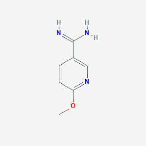 molecular formula C7H9N3O B3281539 6-methoxy-3-Pyridinecarboximidamide CAS No. 736912-54-2