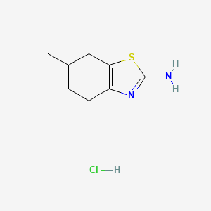 molecular formula C8H13ClN2S B3281546 6-Methyl-4,5,6,7-tetrahydro-1,3-benzothiazol-2-amine hydrochloride CAS No. 73730-94-6