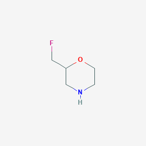 molecular formula C5H10FNO B3281579 2-(Fluoromethyl)morpholine CAS No. 737730-98-2