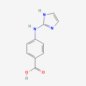 molecular formula C10H9N3O2 B3281584 4-(1H-imidazol-2-ylamino)benzoic Acid CAS No. 737732-00-2