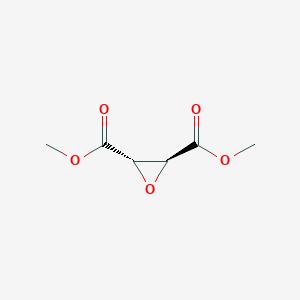 molecular formula C6H8O5 B3281635 (2S,3S)-dimethyl oxirane-2,3-dicarboxylate CAS No. 73889-79-9