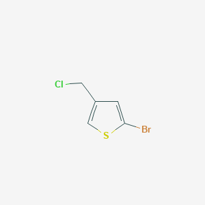 molecular formula C5H4BrClS B3281650 2-Bromo-4-(chloromethyl)thiophene CAS No. 73919-92-3