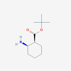molecular formula C11H21NO2 B3281664 Tert-butyl (1S,2R)-2-aminocyclohexane-1-carboxylate CAS No. 739351-45-2