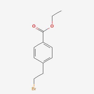molecular formula C11H13BrO2 B3281708 Ethyl 4-(2-bromoethyl)benzoate CAS No. 74003-31-9