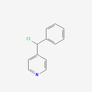 molecular formula C12H10ClN B3281715 4-(Chloro(phenyl)methyl)pyridine CAS No. 740062-52-6