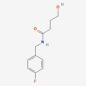 molecular formula C11H14FNO2 B3281735 N-(4-fluorobenzyl)-4-hydroxybutanamide CAS No. 74042-28-7