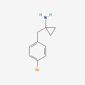 1-[(4-Bromophenyl)methyl]cyclopropan-1-amine