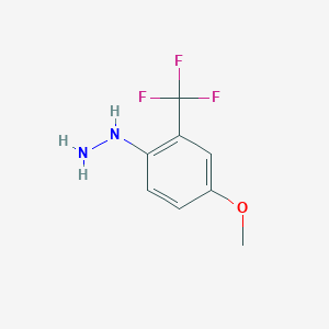 [4-Methoxy-2-(trifluoromethyl)phenyl]hydrazine