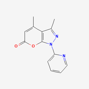 3,4-Dimethyl-1-(pyridin-2-yl)pyrano[2,3-c]pyrazol-6(1H)-one