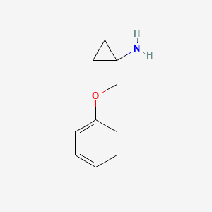 molecular formula C10H13NO B3281886 1-(Phenoxymethyl)cyclopropanamine CAS No. 742051-91-8