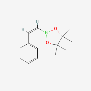 molecular formula C14H19BO2 B3281907 (Z)-4,4,5,5-tetramethyl-2-styryl-1,3,2-dioxaborolane CAS No. 74213-48-2