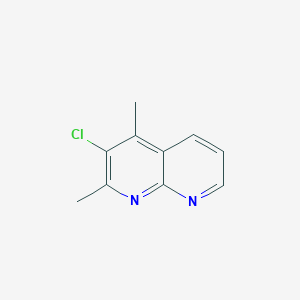 molecular formula C10H9ClN2 B3281939 3-Chloro-2,4-dimethyl-1,8-naphthyridine CAS No. 74292-75-4