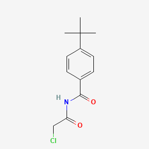 molecular formula C13H16ClNO2 B3281978 4-tert-butyl-N-(chloroacetyl)benzamide CAS No. 743452-51-9