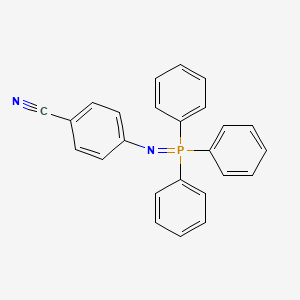 molecular formula C25H19N2P B3281992 Benzonitrile, 4-[(triphenylphosphoranylidene)amino]- CAS No. 74395-06-5