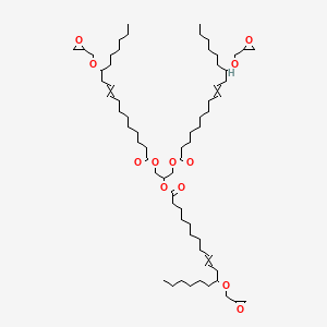 Homopolymer of glyceryl triester with 12-glycidyl-9-octadecenoic acid