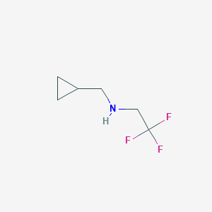 molecular formula C6H10F3N B3282014 (Cyclopropylmethyl)(2,2,2-trifluoroethyl)amine CAS No. 744191-13-7