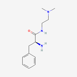 molecular formula C13H21N3O B3282022 (2S)-2-amino-N-[2-(dimethylamino)ethyl]-3-phenylpropanamide CAS No. 744198-28-5