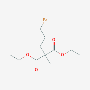 molecular formula C11H19BrO4 B3282054 2-(3-溴丙基)-2-甲基丙二酸二乙酯 CAS No. 74475-06-2