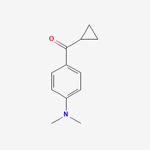 molecular formula C12H15NO B3282063 Cyclopropyl(4-(dimethylamino)phenyl)methanone CAS No. 7450-85-3
