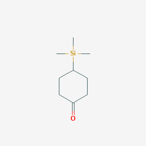 molecular formula C9H18OSi B3282078 4-(三甲基甲硅烷基)环己酮 CAS No. 7452-95-1