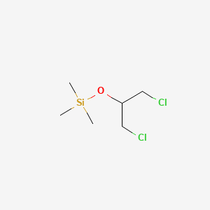 molecular formula C6H14Cl2OSi B3282084 [2-Chloro-1-(chloromethyl)ethoxy](trimethyl)silane CAS No. 7453-13-6