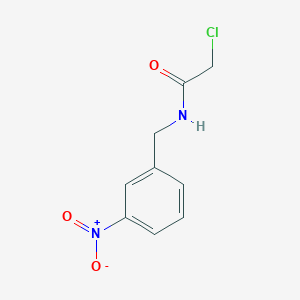 molecular formula C9H9ClN2O3 B3282094 2-Chloro-N-(3-nitro-benzyl)-acetamide CAS No. 74553-26-7