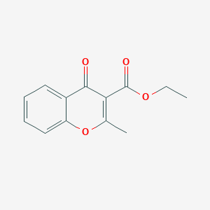 molecular formula C13H12O4 B3282099 ethyl 2-methyl-4-oxo-4H-chromene-3-carboxylate CAS No. 74555-98-9