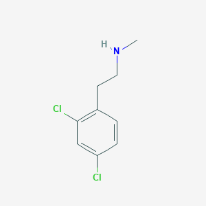 molecular formula C9H11Cl2N B3282123 2,4-Dichloro-N-methyl-benzeneethanamine CAS No. 745724-56-5
