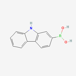 molecular formula C12H10BNO2 B3282130 (9H-咔唑-2-基)硼酸 CAS No. 745783-94-2