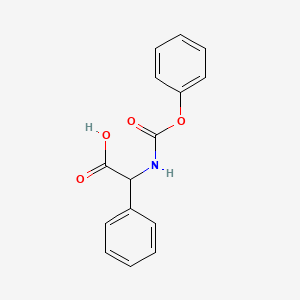 molecular formula C15H13NO4 B3282145 2-((Phenoxycarbonyl)amino)-2-phenylacetic acid CAS No. 74581-11-6