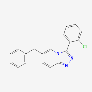 molecular formula C19H14ClN3 B3282146 6-Benzyl-3-(2-chlorophenyl)-[1,2,4]triazolo[4,3-a]pyridine CAS No. 745826-93-1