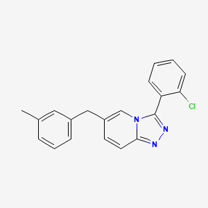 molecular formula C20H16ClN3 B3282150 3-(2-Chlorophenyl)-6-(3-methylbenzyl)-[1,2,4]triazolo[4,3-a]pyridine CAS No. 745827-01-4