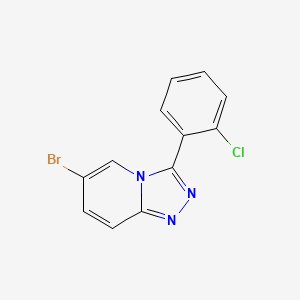 molecular formula C12H7BrClN3 B3282163 6-Bromo-3-(2-chlorophenyl)-[1,2,4]triazolo[4,3-a]pyridine CAS No. 745828-05-1