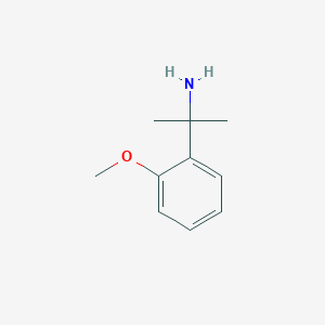 molecular formula C10H15NO B3282214 2-(2-Methoxyphenyl)propan-2-amine CAS No. 74702-94-6