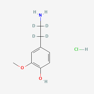 molecular formula C9H14ClNO2 B3282217 3-Methoxy Dopamine-d4 Hydrochloride CAS No. 74719-64-5