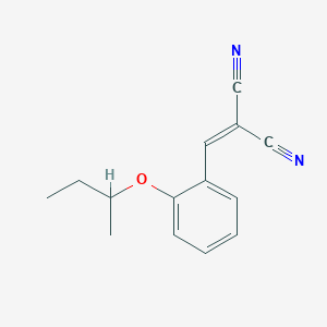 molecular formula C14H14N2O B328225 2-(2-Sec-butoxybenzylidene)malononitrile 