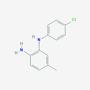 molecular formula C13H13ClN2 B3282256 N1-(4-Chlorophenyl)-5-methylbenzene-1,2-diamine CAS No. 74769-84-9