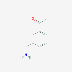 molecular formula C9H11NO B3282274 1-[3-(氨甲基)苯基]乙酮 CAS No. 748104-67-8