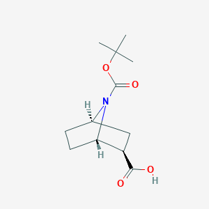 molecular formula C12H19NO4 B3282279 (1S,2R,4R)-7-(tert-Butoxycarbonyl)-7-azabicyclo[2.2.1]heptane-2-carboxylic acid CAS No. 748159-81-1