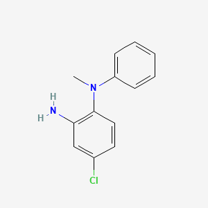 molecular formula C13H13ClN2 B3282304 4-Chloro-N1-methyl-N1-phenylbenzene-1,2-diamine CAS No. 7485-22-5