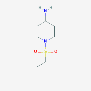 molecular formula C8H18N2O2S B3282312 1-(Propane-1-sulfonyl)piperidin-4-amine CAS No. 748768-34-5